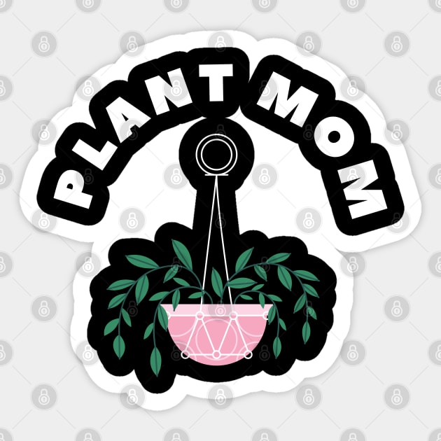 Plant Mom, Plant Lady , Plant mama, Plant mom git, Plant lover gift, Plant Parent gift , V2 dark Sticker by MyWildOak